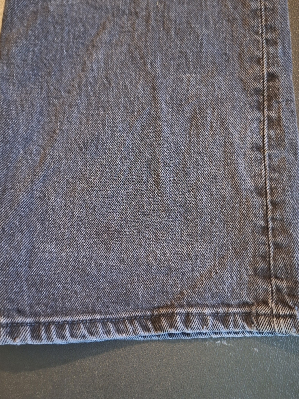 Abercrombie & Fitch Dark Blue High-Rise Straight Jeans - Picture 3 of 9